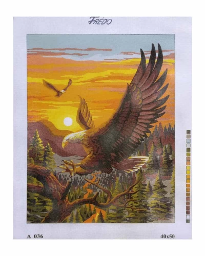 Vyšívací sada 40x50 cm, vzor A-036