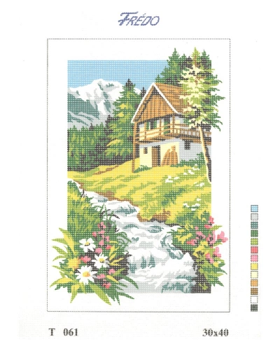 Vyšívací sada 30x40 cm, vzor T-061