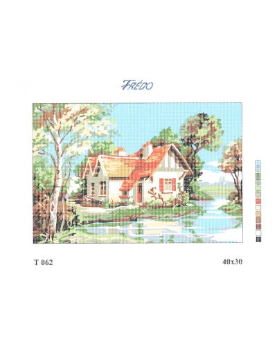 Vyšívací sada 40x30 cm, vzor T-062