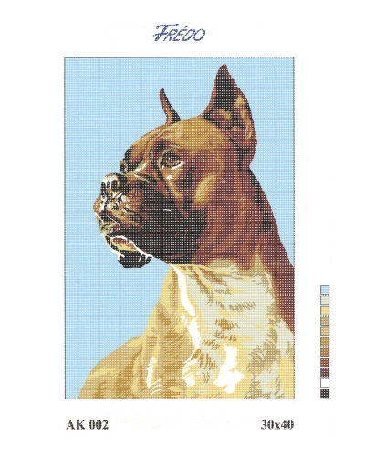 Vyšívací sada 30x40 cm, vzor AK-002