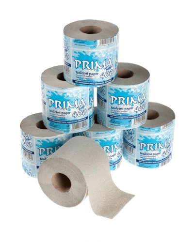 Toaletní papír PRIMA SOFT BASIC šedý
