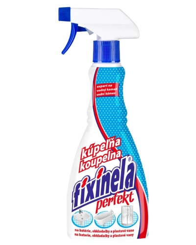 Prostředek čistící, FIXINELA PERFEKT, koupelny, rozprašovač, 500 ml.jpg