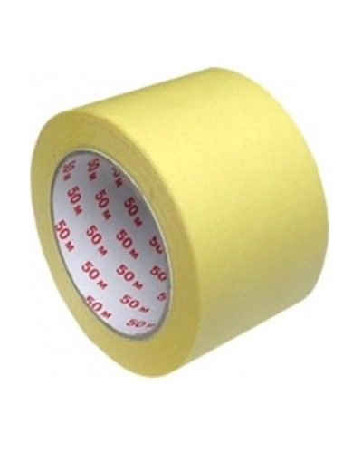 Krepová páska 50 mm žlutá DO 80°C