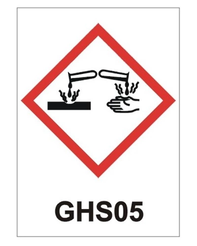 Bezpečnostní tabulka GHS05 - KOROZIVNÍ LÁTKY