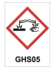 Bezpečnostní tabulka GHS05 - KOROZIVNÍ LÁTKY