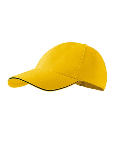 Unisexová čepice SANDWICH 6P - žlutá