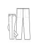 Dámské kalhoty 0471 - nákres