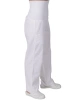 Dámské kalhoty HANA, vysoký úpletový pas, s kapsa - bílé