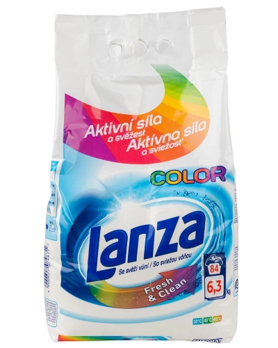 Lanza, prací prášek color, 6,3kg-84PD, Fresh & Clean.jpg