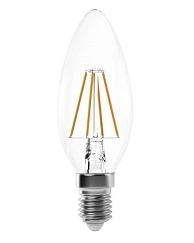 LED žárovka Filament CandleA++4WE14 teplá bílá