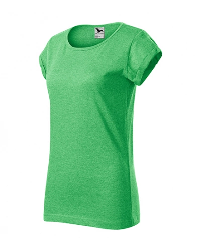 Dámské tričko FUSION - zelený melír