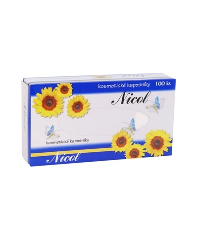 Kosmetické kapesníky NICOL 2vrstvé 100 ks v balení