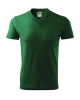 Unisexové tričko V-NECK - lahvově zelená