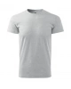 Unisexové tričko HEAVY NEW - světle šedý melír