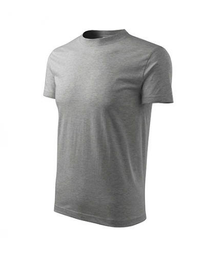 Unisexové tričko CLASSIC - tmavě šedý melír