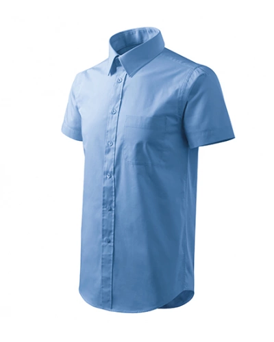 Pánská košile SHIRT SHORT SLEEVE - nebesky modrá