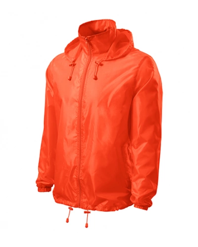 Unisexová bunda WINDY  - Reflexní oranžová