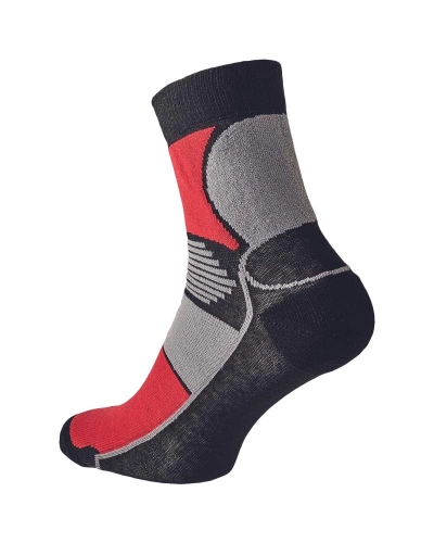 Ponožky KNOXFIELD BASIC - černá/červená