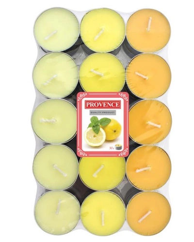 Svíce čajová 30 ks, citron.jpg