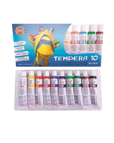 Temperové barvy 10 odstínů