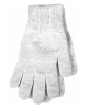 Pletené rukavice VIVARO bílo-stříbrná
