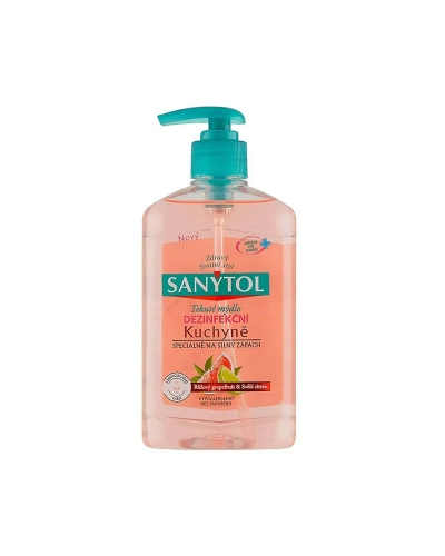 Sanytol, dezinfekční mýdlo, do kuchyně, Růžový grapefruit & Svěží citrón, 250ml
