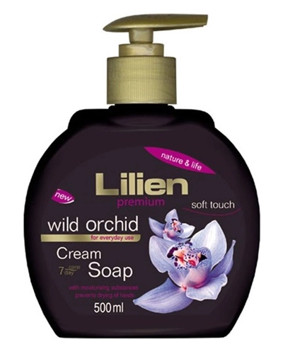 Tekuté mýdlo LILIEN Wild orchid s pumpičkou 500 ml