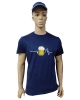 Pánské tričko BASIC půlnoční modré s logem Pivo graf