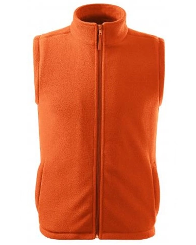 Unisexová fleecová vesta NEXT - oranžová