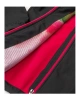 Bunda dámská softshellová FLORET - černá s růžovými zipy