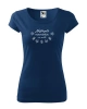 Tričko dámské Pure 122 - XS-XXL - půlnoční modrá + LOGO Nejlepší maminka na světě