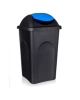 Koš odpadkový MP, výklopný, modré víko, 60l, 497510
