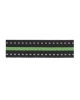 Popruh, šíře 25mm, tl. 1,8mm, černý+reflex, zelený pásek, 325 404 025 920-77