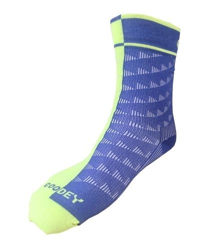 Ponožky COODY kompresní, modrá-žlutá