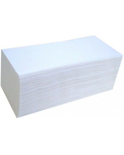 Ručník papírový  Z-Z, bílé, 1VR, celulóza, 23x25, 5000ks   2.jpg