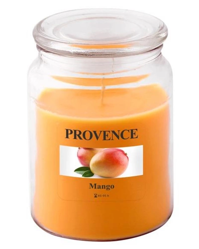 Svíce vonná ve skle Mango