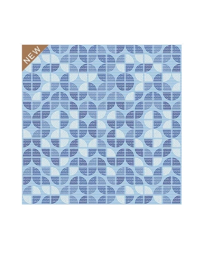 Rohož koupelnová dekomarin, šíře 65cm,modrý vzor, c165a