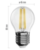 Žárovka LED Filament Mini Globe 3,4W E27 neutrální bílá ZF1121  2.jpg