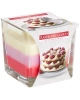 Svíce vonná tříbarevná ve skle, 170g, raspberry cloud.jpg