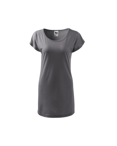 Tričko-šaty dámské Love 123 - XS-XXL - ocelově šedá