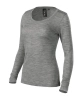 Tričko dámské Merino Rise LS 160 - S-XXL - tmavě šedý melír.jpg