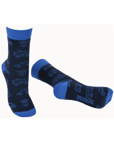 Ponožky BENNONKY CAR SOCKS, Blue.jpg