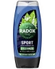 Radox, sprchový gel, Men 3v1, Sport, Máta a mořská sůl, 225 ml