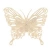 Motýli, glitroví, bílí s drátkem, 10cm, 3ks/bal