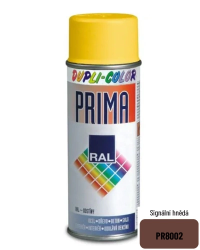 Spray PRIMA ral 8002 signální hnědá
