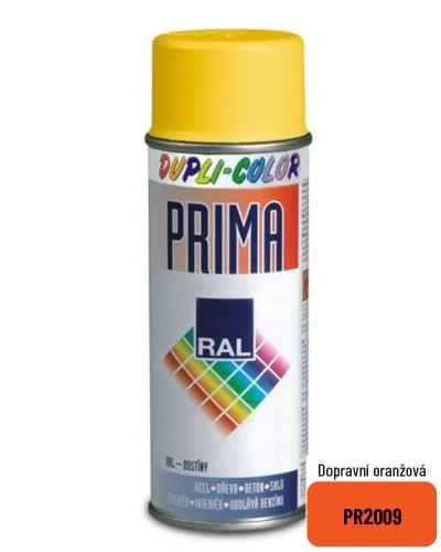 Spray PRIMA ral 2009 dopravní oranžová