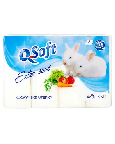 Kuchyňské utěrky Q-Soft 3VR 4x51útržků