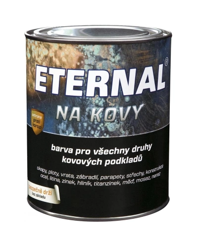 Univerzální barva na kovy ETERNAL, 0,7kg - světle šedá