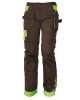 Dámské kalhoty YOWIE hnědá-zelená