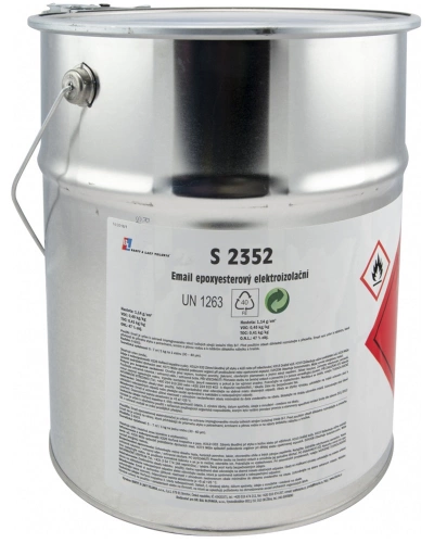 Epoxyesterový elektroizolační email S2352, k ochraně vinutí točivých strojů, 0101 šedá, 10 kg